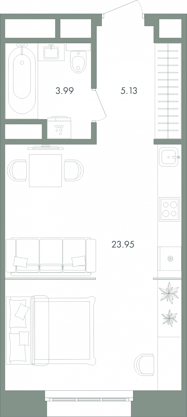 План Студия № 93 print